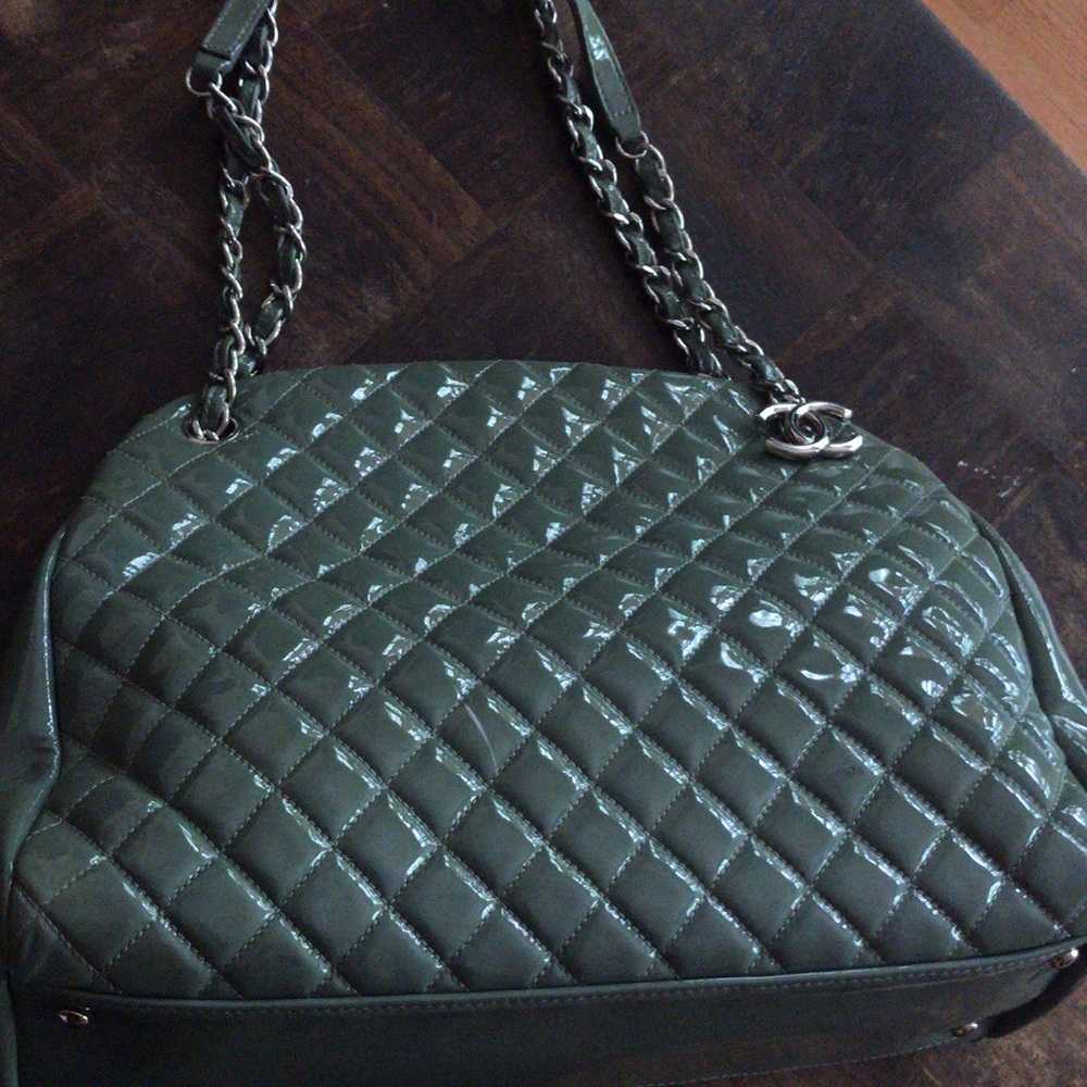 Chanel Patent Quilted Large Mademoiselle bag